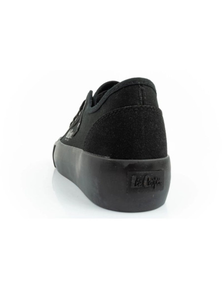 Lee cooper buty sportowe damskie trampki z tkaniny platforma czarne