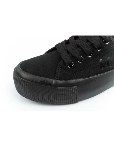 Lee cooper buty sportowe damskie trampki z tkaniny platforma czarne
