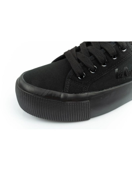 Lee cooper buty sportowe damskie trampki z tkaniny platforma czarne