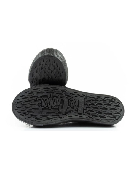 Lee cooper buty sportowe damskie trampki z tkaniny platforma czarne