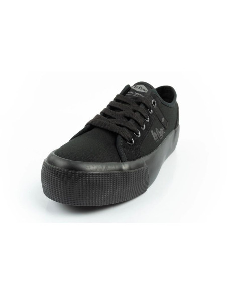 Lee cooper buty sportowe damskie trampki z tkaniny platforma czarne