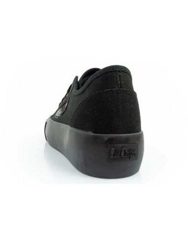Lee cooper buty sportowe damskie trampki z tkaniny platforma czarne
