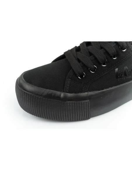 Lee cooper buty sportowe damskie trampki z tkaniny platforma czarne