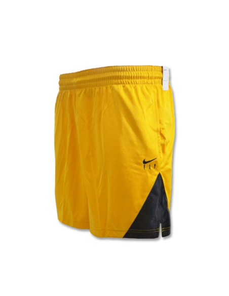 Damskie spodenki koszykarskie nike dr-fit fly short isofly yellow ochre/black - dh7363-752