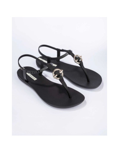 Ipanema sandal class sandały japonki damskie modne czarne ze złotym
