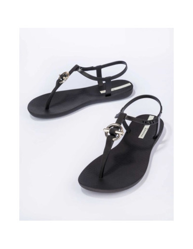 Ipanema sandal class sandały japonki damskie modne czarne ze złotym