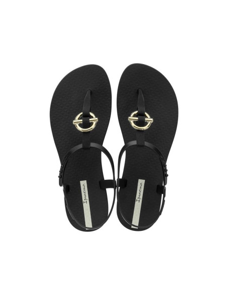 Ipanema sandal class sandały japonki damskie modne czarne ze złotym