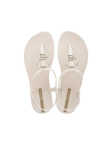 Ipanema sandal class sandały japonki damskie beżowe ze złotym