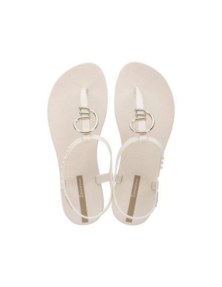 Ipanema sandal class sandały japonki damskie beżowe ze złotym