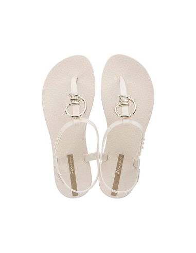 Ipanema sandal class sandały japonki damskie beżowe ze złotym