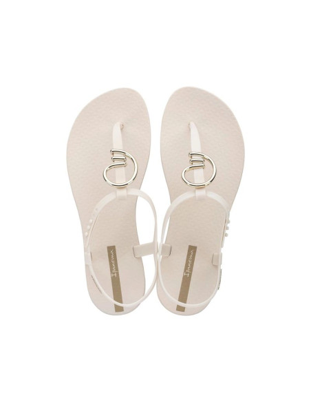 Ipanema sandal class sandały japonki damskie beżowe ze złotym