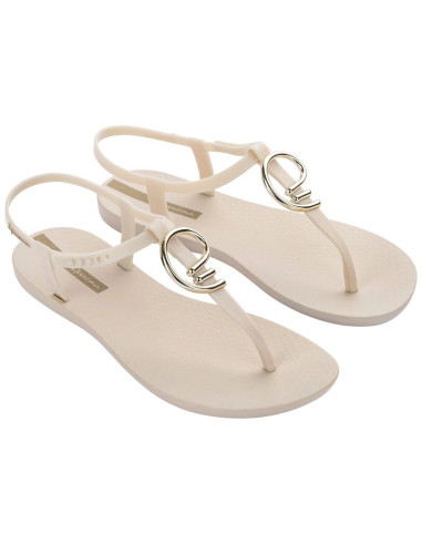 Ipanema sandal class sandały japonki damskie beżowe ze złotym