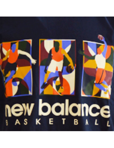 Koszulka new balance hoops classics t-shirt - mt23587 ecl