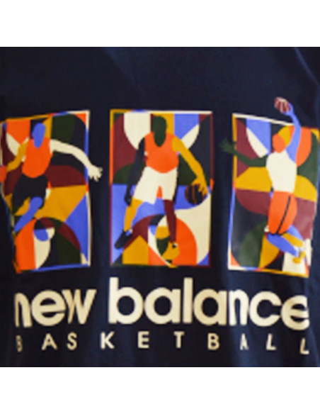 Koszulka new balance hoops classics t-shirt - mt23587 ecl