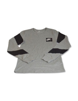Koszulka męska nike air longsleeve t-shirt gray - aa6297-063