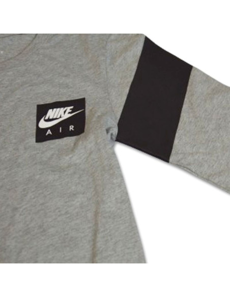 Koszulka męska nike air longsleeve t-shirt gray - aa6297-063