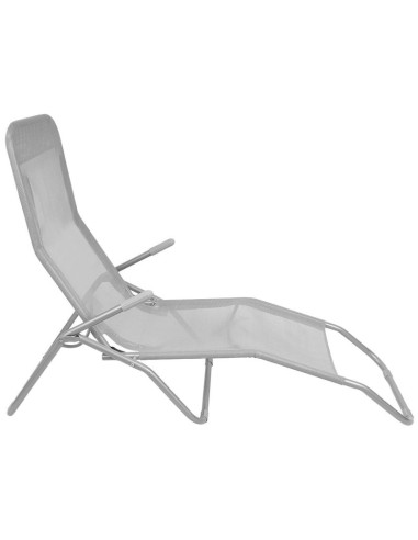 Leżak fotel składany grawitacyjny lazzy szary enero camp