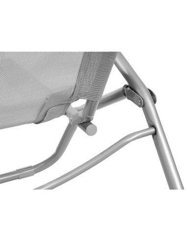 Leżak fotel składany grawitacyjny lazzy szary enero camp