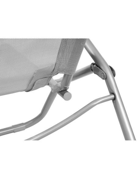 Leżak fotel składany grawitacyjny lazzy szary enero camp