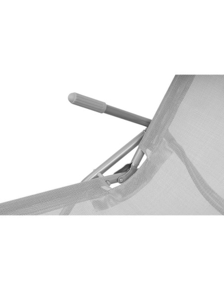 Leżak fotel składany grawitacyjny lazzy szary enero camp