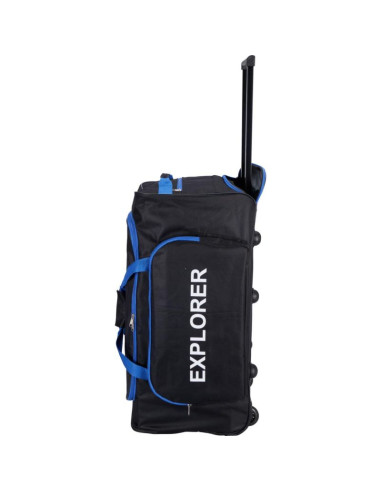 Torba sportowa podróżna z kółkami proworld czarna/ niebieska