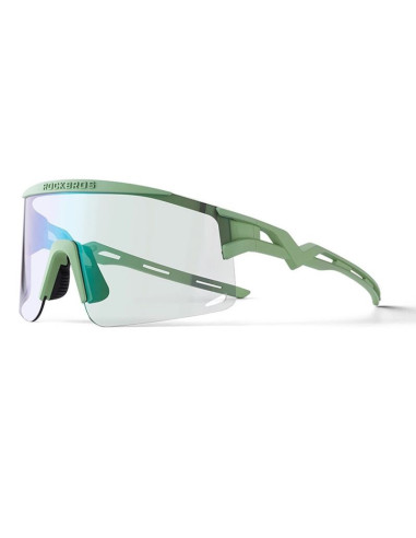 Okulary rowerowe rockbros fotochromowe, z ochroną uv i wkładką korekcyjną - zielone