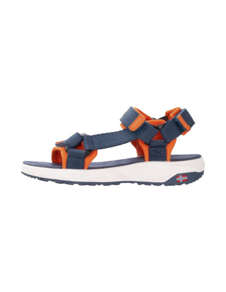 Sandały sportowe dziecięce dla chłopca/dziewczynki trollkids kids lysefjord sandal mystic blue/orange (666-142)