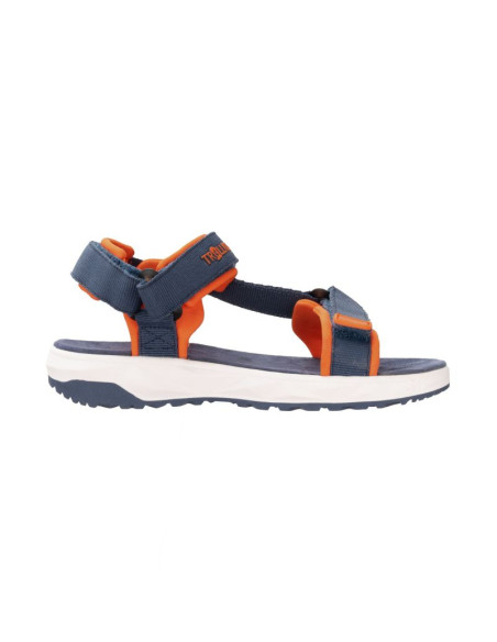Sandały sportowe dziecięce dla chłopca/dziewczynki trollkids kids lysefjord sandal mystic blue/orange (666-142)