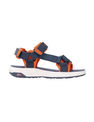 Sandały sportowe dziecięce dla chłopca/dziewczynki trollkids kids lysefjord sandal mystic blue/orange (666-142)