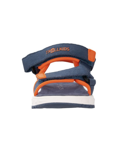 Sandały sportowe dziecięce dla chłopca/dziewczynki trollkids kids lysefjord sandal mystic blue/orange (666-142)