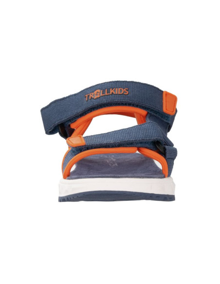 Sandały sportowe dziecięce dla chłopca/dziewczynki trollkids kids lysefjord sandal mystic blue/orange (666-142)