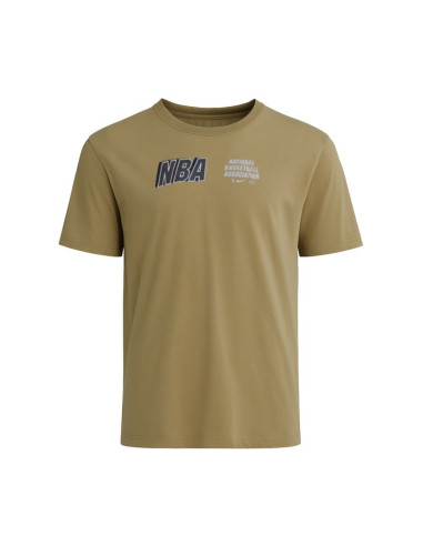 Koszulka nike nba courtside n31 max90 t-shirt khaki - dr6355-247