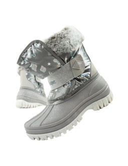 Lee cooper buty zimowe śniegowce dziecięce ocieplane dla dziewczynki szare