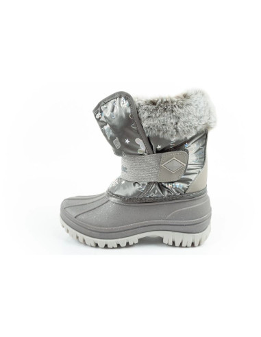 Lee cooper buty zimowe śniegowce dziecięce ocieplane dla dziewczynki szare