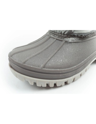 Lee cooper buty zimowe śniegowce dziecięce ocieplane dla dziewczynki szare