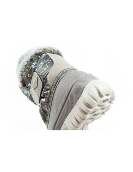 Lee cooper buty zimowe śniegowce dziecięce ocieplane dla dziewczynki szare