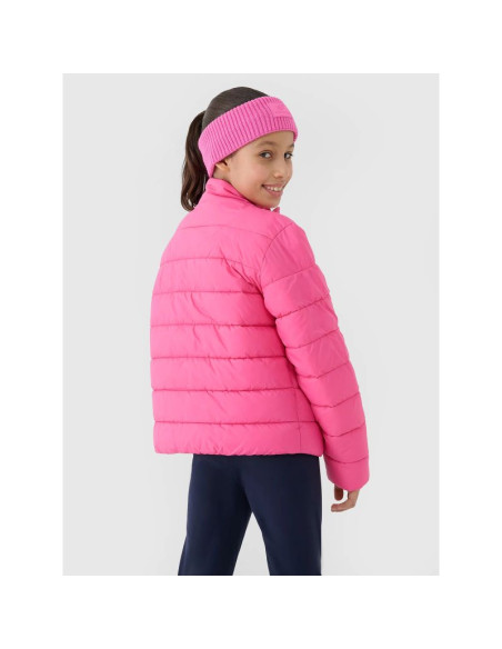Kurtka dziewczęca puchowa z wypełnieniem syntetycznym 4f 4fjwss25tdjaf515-54s