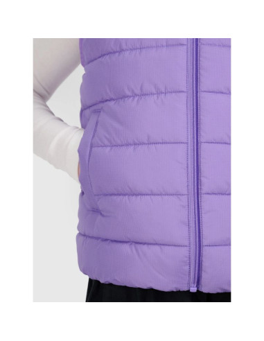 Bezrękawnik puchowy z wypełnieniem syntetycznym dziewczęcy 4f 4fjraw25tvjaf322-51s