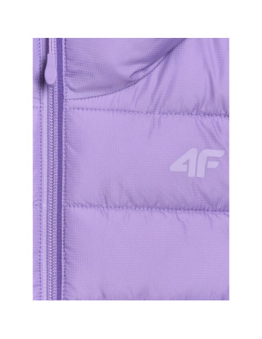 Bezrękawnik puchowy z wypełnieniem syntetycznym dziewczęcy 4f 4fjraw25tvjaf322-51s