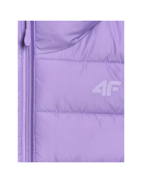 Bezrękawnik puchowy z wypełnieniem syntetycznym dziewczęcy 4f 4fjraw25tvjaf322-51s