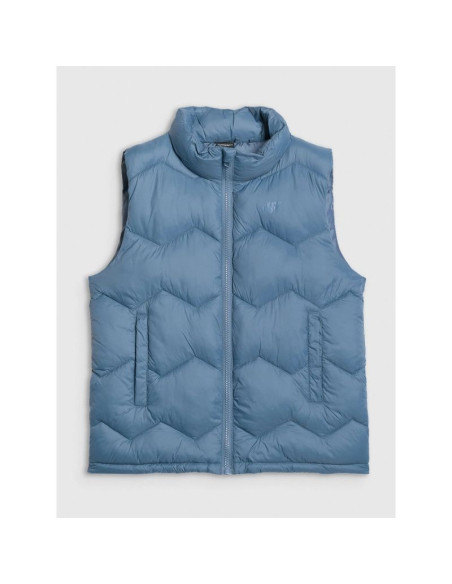 Bezrękawnik puchowy z wypełnieniem syntetycznym chłopięcy 4f 4fjraw25tvjam325-32s
