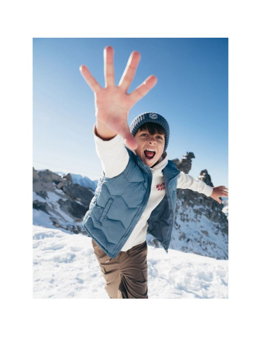 Bezrękawnik puchowy z wypełnieniem syntetycznym chłopięcy 4f 4fjraw25tvjam325-32s