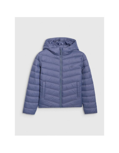 Kurtka puchowa z wypełnieniem syntetycznym chłopięca 4f 4fjraw25tdjam0819-32s