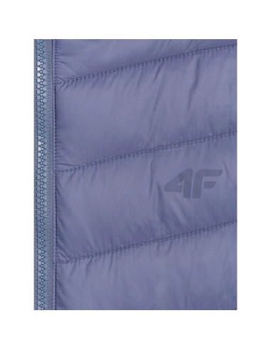 Kurtka puchowa z wypełnieniem syntetycznym chłopięca 4f 4fjraw25tdjam0819-32s