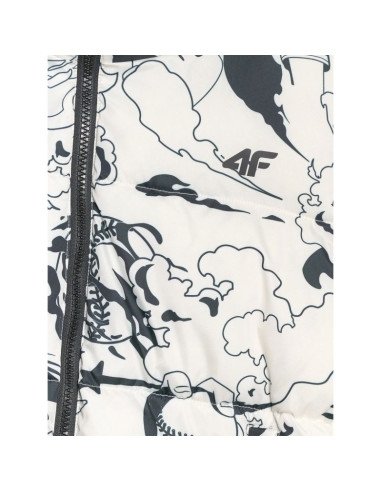 Kurtka puchowa z wypełnieniem syntetycznym dziewczęca 4f 4fjraw25tdjaf0748-11a