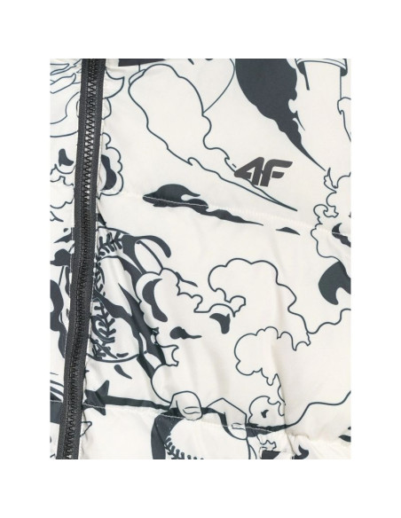 Kurtka puchowa z wypełnieniem syntetycznym dziewczęca 4f 4fjraw25tdjaf0748-11a