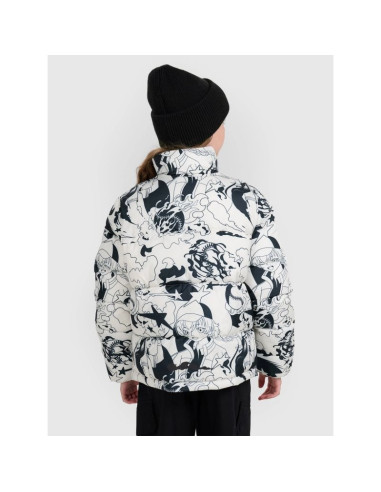 Kurtka puchowa z wypełnieniem syntetycznym dziewczęca 4f 4fjraw25tdjaf0748-11a