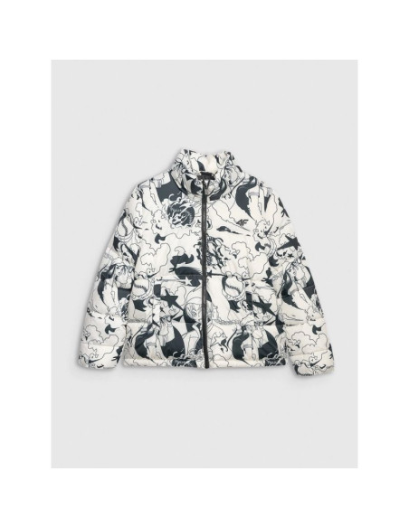 Kurtka puchowa z wypełnieniem syntetycznym dziewczęca 4f 4fjraw25tdjaf0748-11a