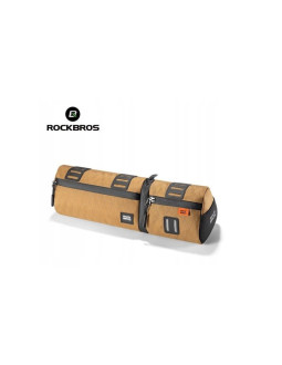 Rockbros torba rowerowa wielofunkcyjna 2w1 2l brąz