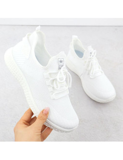 Buty sportowe siatkowe lekkie białe news 3634